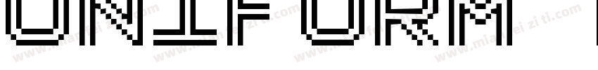 Uniform Pro Bold字体转换